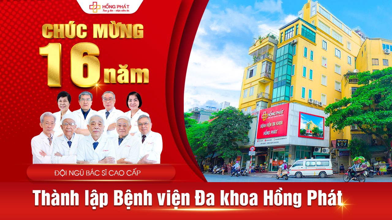 Ngày 08/04/2023, Bệnh viện Đa khoa Hồng Phát kỷ niệm 16 năm thành lập Bệnh viện.