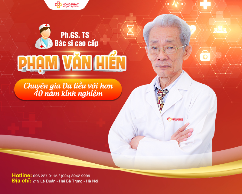 PGS. TS. BS Phạm Văn Hiển có hơn 40 năm kinh nghiệm công tác, nghiên cứu và giảng dạy về bệnh da liễu
