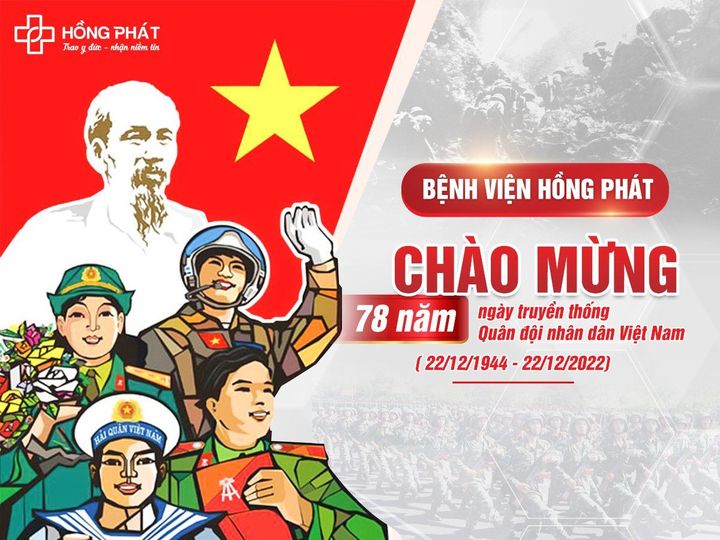 Bệnh viện Đa khoa Hồng Phát chào mừng 78 năm ngày truyền thống Quân đội nhân dân Việt Nam