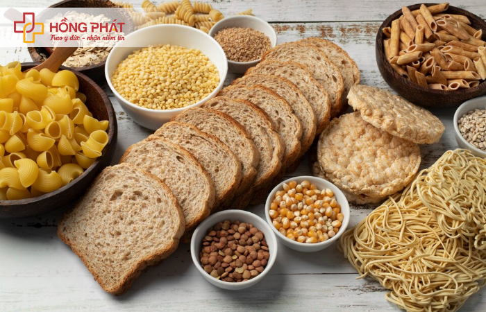 Bánh mì, ngũ cốc và mì ống là tinh bột